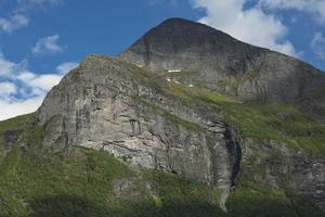 paesaggio al fiordo di geiranger in norvegia foto