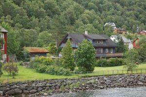 il villaggio di eidfjord in norvegia foto