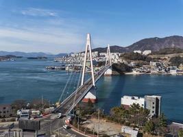 ponte dolsan. città di yeosu. Corea del Sud foto