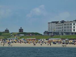 il isola di borkum nel il nord mare foto