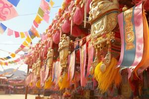 gaecheonjeol Festival, decorazione. generativo ai foto