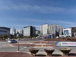 paesaggio urbano a yeosu, corea del sud foto