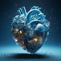 cuore medico 3d rendere design illustrazione foto