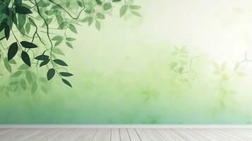 verde ombra creato di caduta albero ramo su bianca parete struttura servendo come un' sfondo e sfondo un' rappresentazione di natura S opera d'arte. silhouette concetto foto