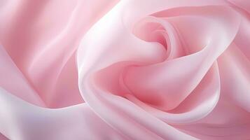 rosa seta astratto sfondo con un' rosa sagomato struttura. silhouette concetto foto