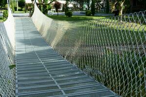 acciaio corda ponti siamo Usato per attraversare pozzi per ricorrere e alloggio turismo foto
