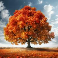 autunno albero alto qualità alto qualità ai generato Immagine foto