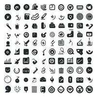vettore sociale media loghi e icone imballare vettore impostare, icona forma elementi, sociale media attività commerciale logo foto