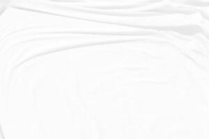 superiore Visualizza astratto bianca stoffa sfondo con morbido onde.onda e curva sovrapposizione con diverso ombra di colore bianco tessuto, spiegazzato tessuto. foto