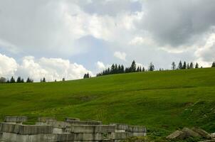 verde i campi e rovine foto