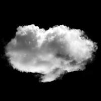 singolo bianca nube illustrazione foto