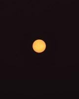 Alba con canada's incendi boschivi. il sole brilla attraverso il polvere sospeso su il nero sfondo foto