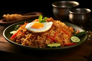 nasi goreng un' delizioso indonesiano cibo foto