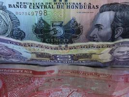 economia e finanza con denaro honduregno foto