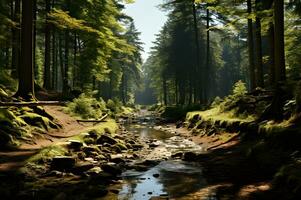 Visualizza di il denso di foresta foto