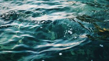 acqua superficie, mare struttura sfondo generativo ai, ai generato foto