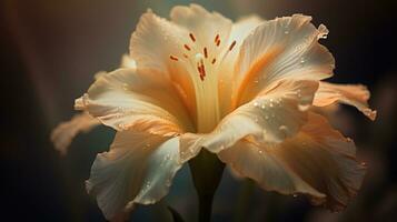 bellissimo fiore nel il giardino generativo ai, ai generato foto