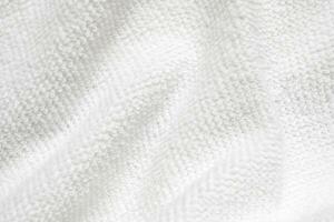 bianca cotone tessuto asciugamano struttura astratto sfondo foto