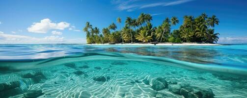 bellissimo tropicale isola - ai generativo foto