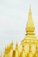 pha quello luang o grande stupa un attraente punto di riferimento di vientiane città di Laos foto