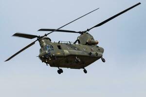 reale aria vigore cap-47 chinook hc6 zh891 trasporto elicottero Schermo per riat reale internazionale aria tatuaggio 2018 spettacolo aereo foto