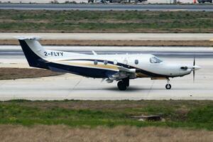 pilatus pc-12 2-volav privato aereo partenza a Istanbul ataturk aeroporto foto