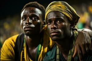 triste senegalese calcio fan foto
