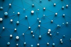 scienza Collegare astratto sfondo networking struttura tecnologia poligono blu atomo scientifico Tech foto