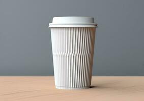 caffè carta tazza modello - vuoto caffè boccale finto su copertina foto