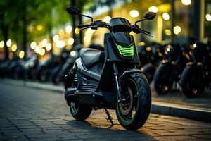 elettro scooter noleggio generativo ai foto