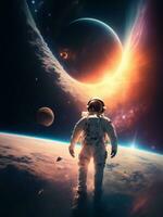 astronauti nel spazio foto