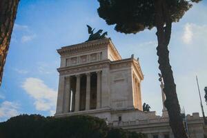 vincitore emanuele ii monumento nel Roma, Italia foto