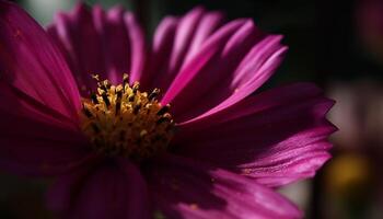 vivace margherita fiorire nel un' prato, in mostra natura bellezza generato di ai foto