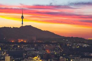 vista di seul e in corea del sud foto