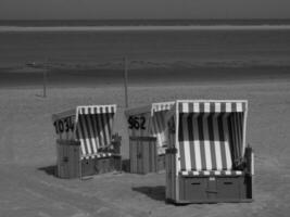 isola di langeoog nel mare del nord foto