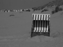 isola di langeoog nel mare del nord foto