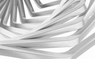 metallo telaio con esagonale forma, 3d resa. foto