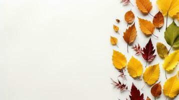 autunno sfondo con caduta le foglie foto