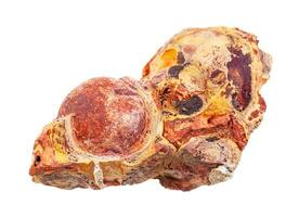 crudo bauxite alluminio minerale roccia isolato foto