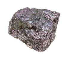 crudo Bornite pavone minerale pietra isolato foto