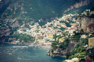 positano villaggio paesaggio foto