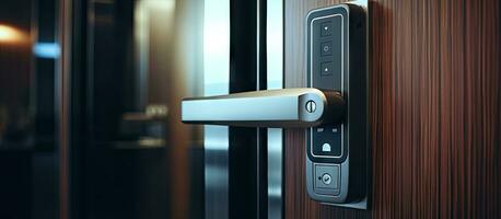 sicuro Hotel o appartamento porte con digitale serratura sistemi per bene sicurezza foto