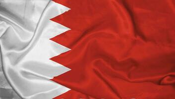bahrain nazionale bandiera ondulato raso foto