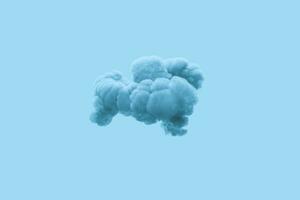 buio nube con grigio sfondo, 3d resa. foto