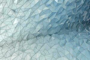 triangolo poligonale sfondo, cristallo costruzione, 3d resa. foto