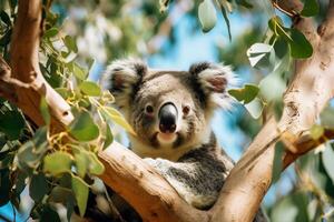 Visualizza di carino koala nel natura foto