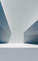 astratto geometrico architettura, 3d resa. foto