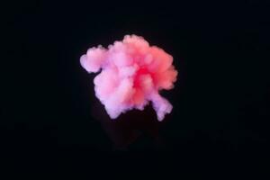 il bello rosa nube su il oceano, 3d resa. foto