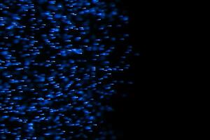 fluente e raggiante particelle con buio sfondo, 3d interpretazione foto