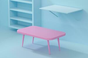 modello di mobilia nel il vivente camera, 3d resa. foto